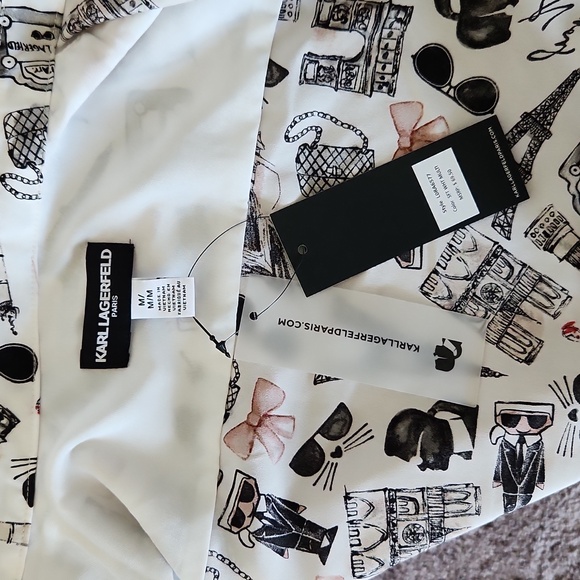 NWT Karl Lagerfeld Size Medium top - Picture 5 of 8